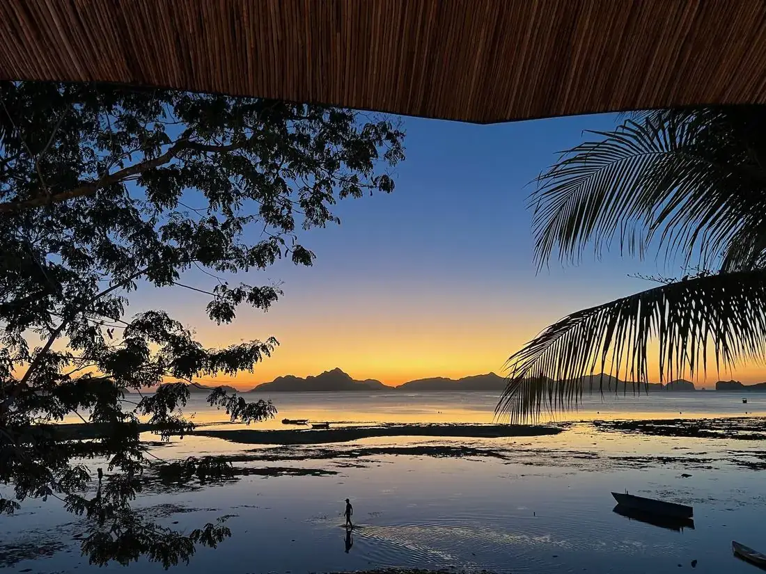 海邊夕陽